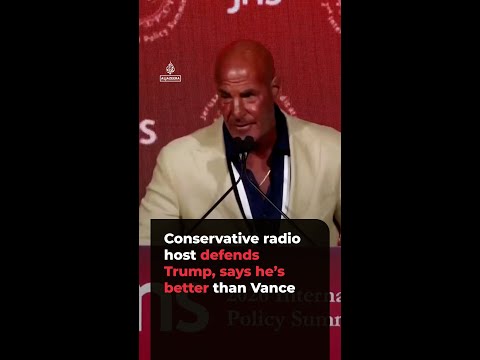 Conservative radio host defends Trump, tells Israeli forum he’s better than Vance