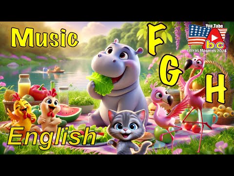 LEARN THE LETTERS F,G,H  WITH MUSIC