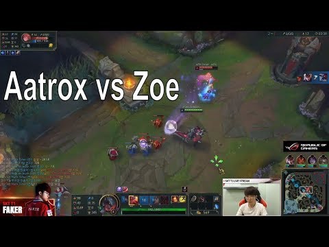 SKT T1 Faker stream Aatrox vs Zoe | SKT Faker | Hide on bush | NND Gamer