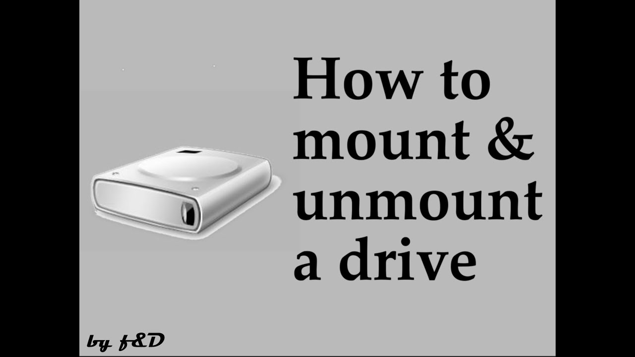 What does it mean to mount and unmount a disk? Tipseri