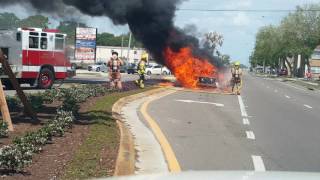 Car fire on Dale Mabry