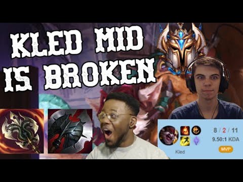 KLED MID IS 100% TO BROKEN FOR SOLO QUEUE! Ft. Young Tactician! CHALLENGER KLED MID GAMEPLAY!
