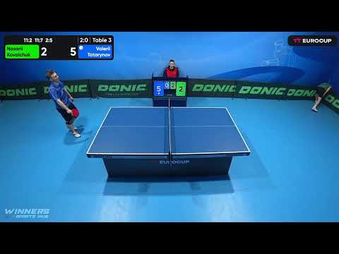 13:15 Nazarii Kovalchuk 3-0 Valerii Tatarynov 21.04.2023 TT Euro.Cup Ukraine Star. Table 3