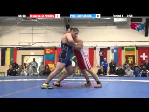 98 KG Bronze - Jassulan Syzdykov (KAZ) vs Pete Gounaridis (USA)