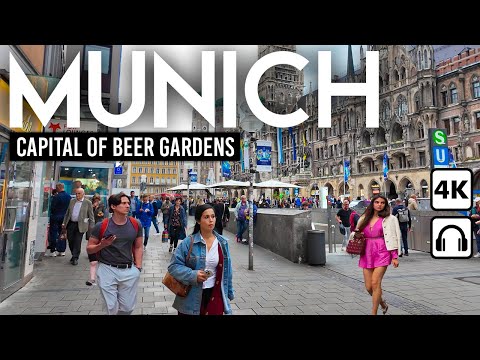 MÜNCHEN, Deutschland 🇩🇪 4K Innenstadt & Marienplatz  Walking Tour 2025