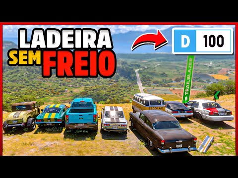 OS PIORES CARROS DO JOGO no (LADEIRA SEM FREIO) - FORZA HORIZON 5 - GAMEPLAY