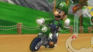 最新作に新コースが追加されているにも関わらず、Wiiのマリオカートをする男　　マリオカートWii