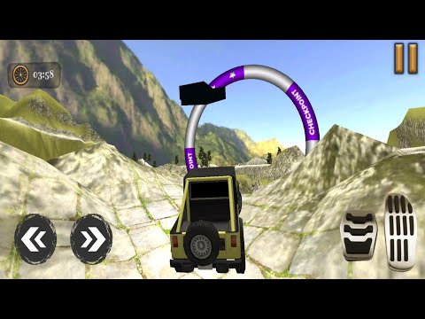uphill jeep simulator 3d gameplay #2| offroad jeep driving simulator 3d -Android game 2022