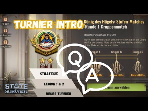 STATE OF SURVIVAL: KÖNIG DES HÜGELS TURNIER MODUS - FAQ & INTRO