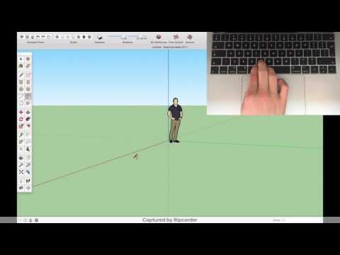 How to navigate with in SketchUp with a trackpad 💻