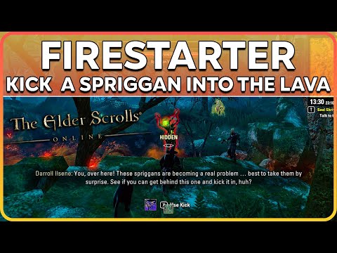 ESO Firestarter Achievement - Kick Spriggan Into The Lava