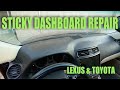 HOW I FIXED MY STICKY & MELTING DASHBOARD ON MY LEXUS IS250: Sticky Dash Fix for Toyota & Lexus