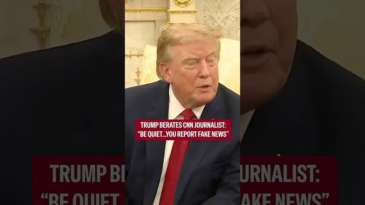 Video: Trump repeatedly tells CNN reporter to be quiet at Oval Office event with rescued boy