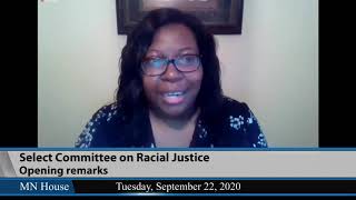 House Select Committee on Racial Justice   9/22/20