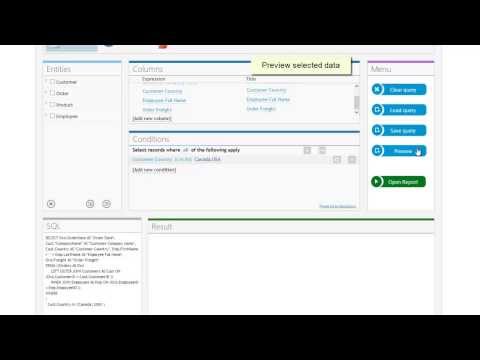 Using EasyQuery to prepare data for SQL Server Reporting Service (SSRS)