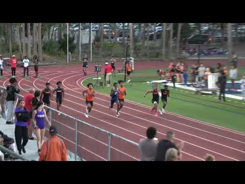 Boys' 100 Meters - Heat 5 - SAC Freshman/Sophomore Championship 2023