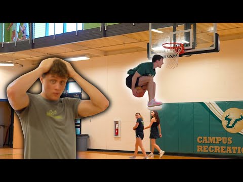 We SHUT DOWN this College Rec *Undercover Pro Dunker