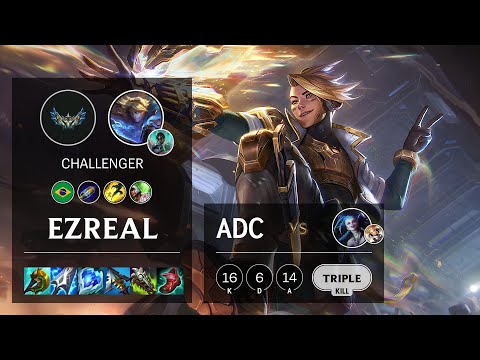 Ezreal ADC vs Jinx - BR Challenger Patch 12.2
