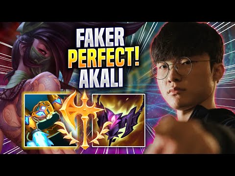 FAKER PERFECT GAME WITH AKALI! - T1 Faker Plays Akali MID vs Cassiopeia! | Season 2023