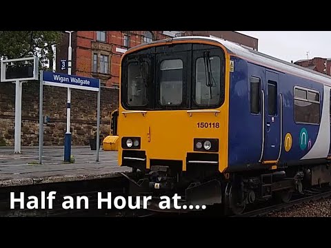 Half an Hour at (343) - Wigan Wallgate Station 08.05.2021 - Northern Trains Class 150 158