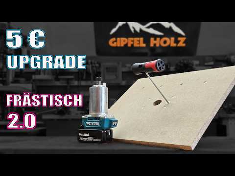 Frästisch unter 5€ – Das Upgrade ohne störende Zwingen | DIY Frästisch selber bauen