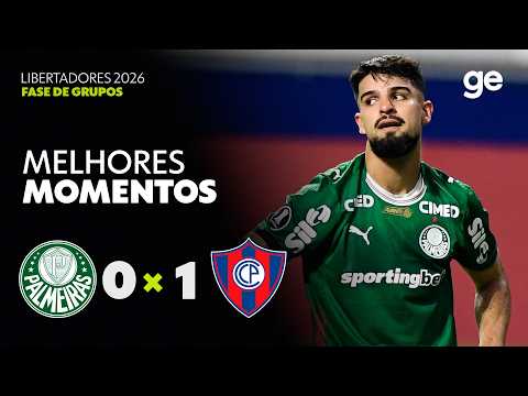 Gols e lances de Palmeiras x Cerro Porteño