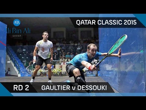 Squash: Qatar Classic 2015 - Men's Rd 2 Highlights - Gaultier v Dessouki