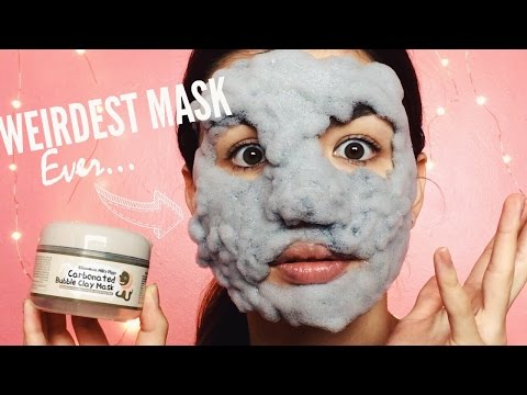 CARBONATED BUBBLE CLAY MASK | Weirdest Face Mask Ever? Video