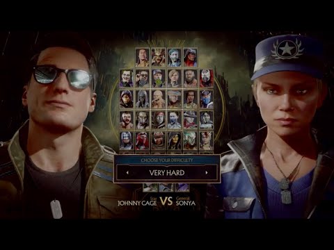 Mortal Kombat 11: Johnny Cage vs. Sonya Blade (Very Hard)