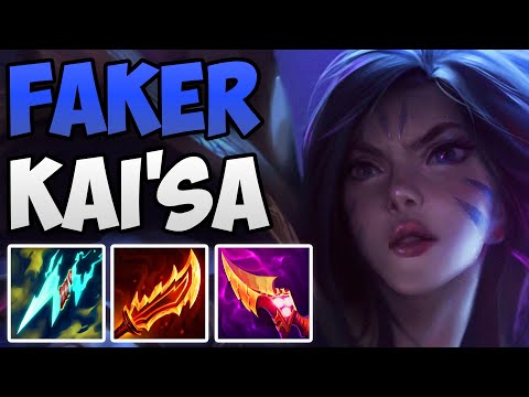 FAKER PLAYS KAI'SA MID WITH NEW BUILD! | CHALLENGER KAI'SA MID GAMEPLAY | Patch 13.12 S13