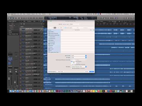 How to Export Tracks from Logic Pro X as a Project