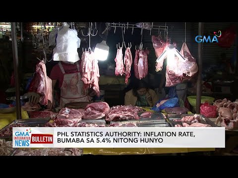 PHL Statistic Authority: Inflation rate, bumaba sa 5.4% nitong Hunyo GMA Integrated News Bulletin
