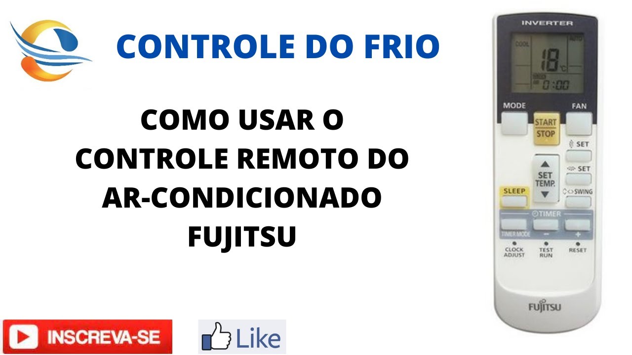 Como usar o controle remoto do ar-condicionado Fujitsu