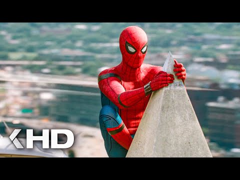 Peter Rescues His Classmates At The Washington Monument Scene - SPIDER-MAN: Homecoming (2017)