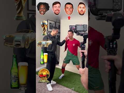 IShowSpeed, MrBeast, Ronaldo, Messi 🤯🔥 #shorts #footballshorts #ronaldo