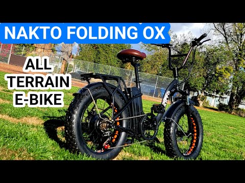 Nakto Folding OX Folding Electric Fat-Tire Bike Unboxing