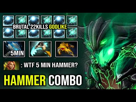 WTF 5 Min Meteor Hammer OD Craziest Astral 1 Combo Kill EZ Deleted WR From Mid with Pure Dmg DotA 2