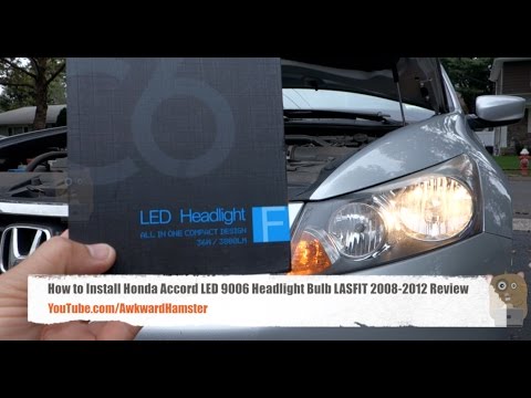How to Install Honda Accord LED 9006 Headlight Bulb...