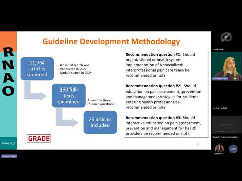 Best Practice Guideline: Pain: Prevention, assessment and management, Fourth edition
