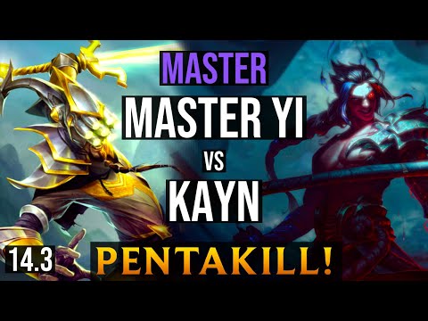 MASTER YI Jungle vs KAYN | EUW Master - Patch 14.3