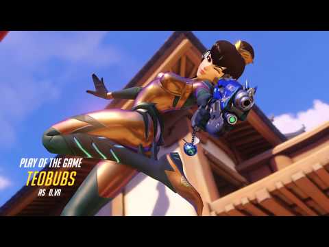 Insane Dva Bomb — 4 kills — Overwatch Gameplay