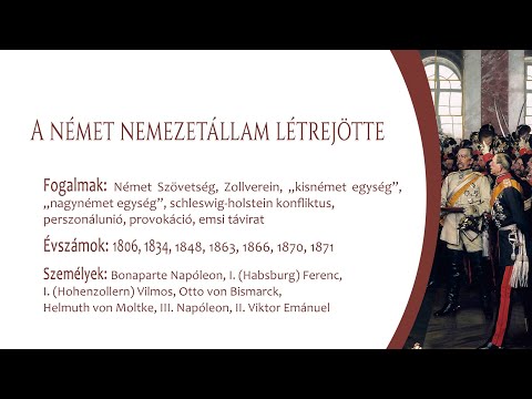 A német nemzetállam létrejötte (Emelt szint)