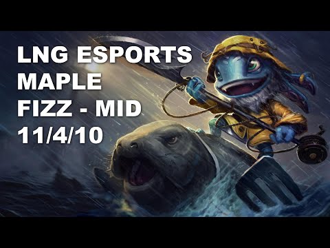 LNG Esports Maple Mid Fizz vs Syndra - KR Challenger Patch 10.9