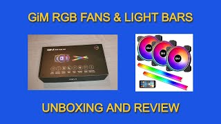 GiM RGB Fans and Light Bars - Unboxing and Review