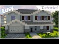 How to build a Large Suburban House #9 || Minecraft Tutorial