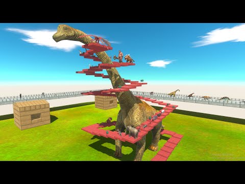Deadly FPS Parkour Around Brachiosaurus - Animal Revolt Battle Simulator