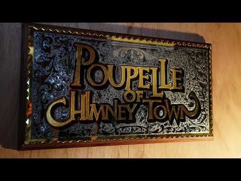 POUPELLE OF CHIMNEY TOWNーMaking Glass Sign Art (ASMR)