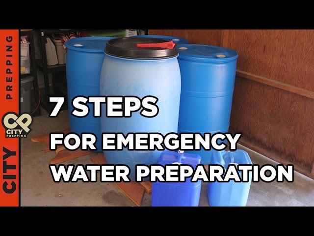 7 pasos para la preparación del agua para emergencias
