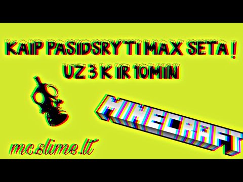 🔴Mc.mcslime.lt |Kaip pasidsryt max set per 10min ir uz only 3k xd