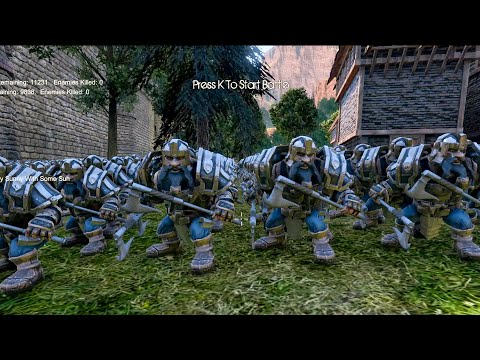 12000 WILD MANS VS 10000 DWARFS - Ultimate Epic Battle Simulator 2 UEBS2